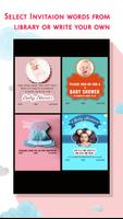 Baby Shower Invitation Card Ma syot layar 2