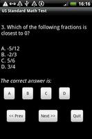 6th Grade Math Test پوسٹر