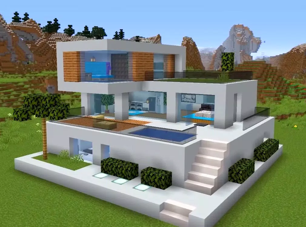 Small Modern House/ Pequeña Casa Moderna Minecraft Map