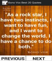 Bono Vox Best 20 Quotes capture d'écran 1
