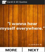 Cardi B Best 20 Quotes 포스터