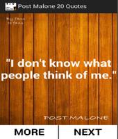 Post Malone Best 20 Quotes Affiche