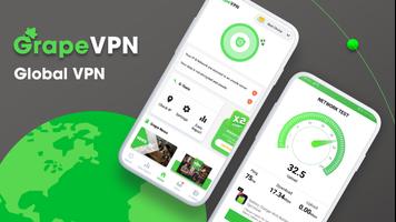 GrapeVPN: Connect Unlimited VPN Proxy & IP Changer Affiche