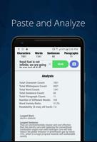 Text Analyzer الملصق
