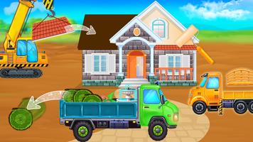 build house - Truck wash game تصوير الشاشة 2