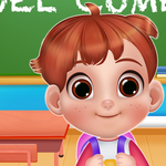 Day one of school daycare icon