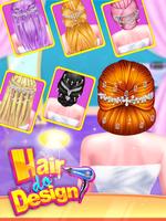 Unique hairstyle hair do desig-poster