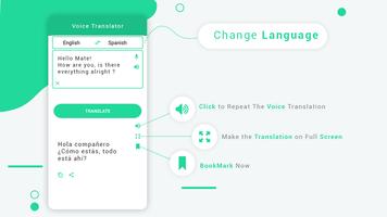 Universal  Translator Text and  Voice Translator اسکرین شاٹ 1