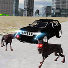 Real 4x4 Jeep Drive City Dogs icône