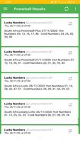 Sa Lotto & Powerball Results and Forecast poster