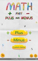 Math Fast Plus and Minus Plakat