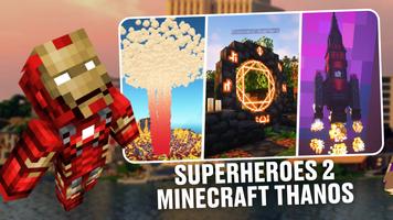 Superheroes 2 Minecraft Thanos poster