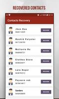 Recover Deleted Contacts ảnh chụp màn hình 3