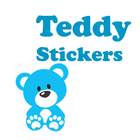 Cute Teddy Stickers أيقونة