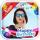Birthday Wishes and Birthday Photo Frame آئیکن
