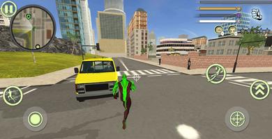 Green Superhero Pool Rope Hero Vegas Crime Mafia تصوير الشاشة 2