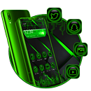 Neon Green Black Technology Theme APK