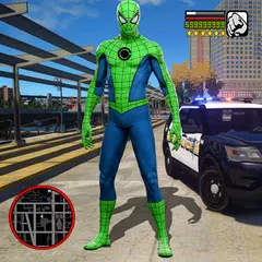 Super Amazing Green Spider Rope Hero Miami Gang APK 下載