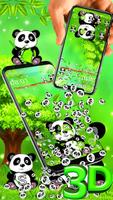 Cute Panda 3D Gravity Theme ảnh chụp màn hình 1