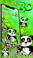 Cute Panda 3D Gravity Theme capture d'écran 2