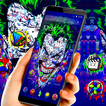 Green Creepy Graffiti Joker Theme