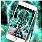 Thème Green Lightning Wolf icône