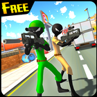 Green Stickman Royale Battle: FPS Shooting icône