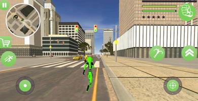 Green Pool Stickman Rope Hero Gangstar Mafia تصوير الشاشة 2