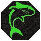 Thème de requin vert icône