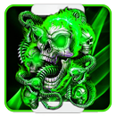 Green Skull Black Terror Theme APK
