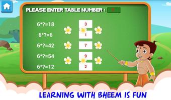 Bheem - Multiplication Tables capture d'écran 2