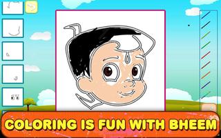 Draw & Color Chhota Bheem captura de pantalla 1