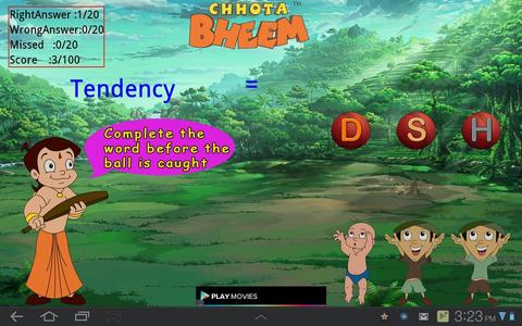 Quick Word Game with Bheem screenshot 2