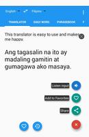 Filipino/Tagalog English Trans capture d'écran 3