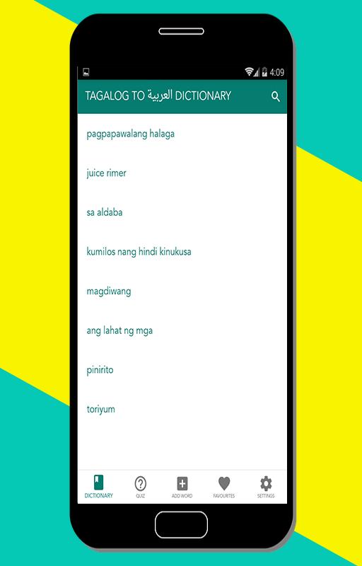 tagalog arabic dictionary download Tagalog arabic dictionary for android apk download.