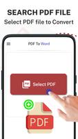 Pdf to Word: Pdf Converter App capture d'écran 1