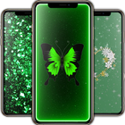 Fond d'écran vert icône