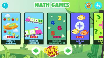 Kindergarten kids Math games Affiche