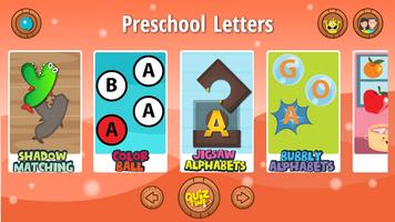 Kids Preschool Letters Premium poster