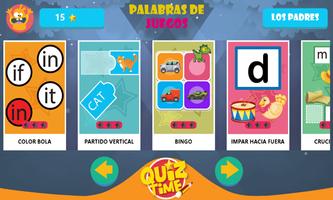 Niños Aprender Word Game Poster