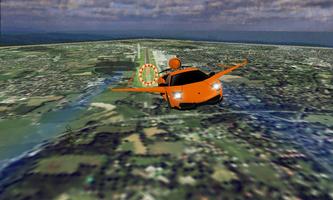 Sky Flying Car Extreme 3D 2019 capture d'écran 3