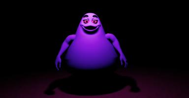 The Grimace Shake Horror Game Poster