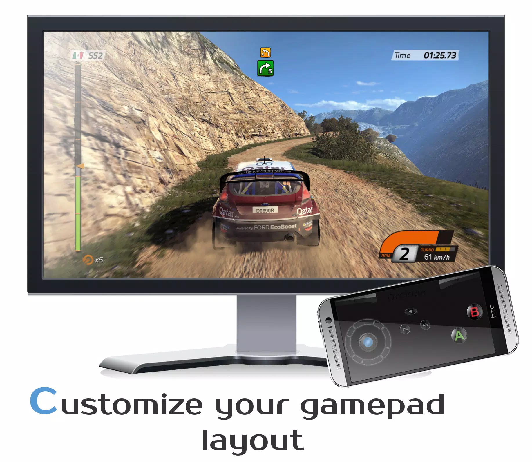 Android İndirme için DroidJoy Gamepad Joystick Lite APK