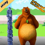 grizzy and limmings ski game simgesi