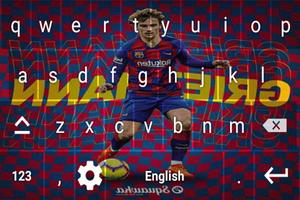 Antoine Griezmann Keyboard theme captura de pantalla 3