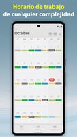 Simple shift. Horario de turno Poster