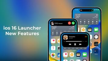 phone launcher 14pro-OS16 Affiche