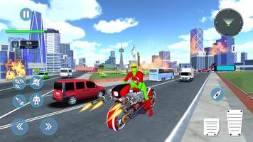 Speed Bike Super Hero Games ảnh chụp màn hình 2