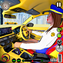 jeu de taxi jaune: taxi sim APK