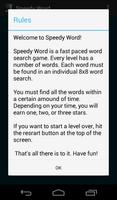 Speedy Word capture d'écran 3